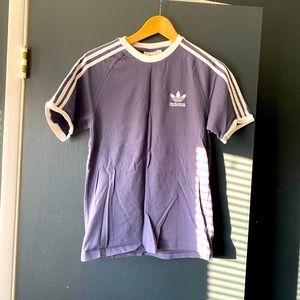 Adidas Classics 3-Stripes Tee in navy, men’s small, like new